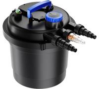 Filtre de bassin de 9000 litres/heure / 11 watts, unité UVC, filtre de bassin pour les bassins jusqu'à 6000 litres, clarificateur de bassin, système de filtration