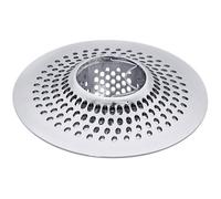 Filtre De Bonde De Douche, Attrape-Cheveux Inox 11,5 x 11,5 cm, Pour Siphon 3,7 cm, Grille Anti-Bouchon Argenté