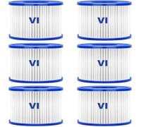 Filtre de piscine - Bestway - 58323 - Pack de 6 - Type VI - Compatible Lay-Z-Spa