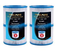 Filtre de Piscine Compatible avec BestWay 58094 Type II,10,5 × 13,6cm,Lot de 4