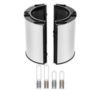 Filtre de rechange 2 en 1 en verre 360° HEPA + charbon compatible avec purificateur d'air Dyson TP07 HP07 TP06 HP06 PH04 PH03 PH02 PH01 TP09 HP09 HP09 Filtre de ventilateur humidificateur d'air H13