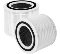 Filtre de rechange en nylon H13 True HEPA et à charbon actif 3-en-1 - Lot de 2