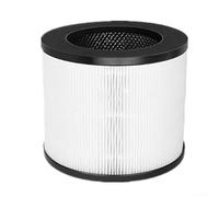 Filtre de rechange pour Medify MA-14 MA-14W MA-14B - H13 HEPA 3 en 1 purificateur d'air pour éliminer la fumée et les squames d'animaux - 17,7 x 16,5 cm, blanc