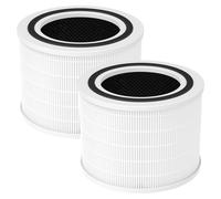 Filtre de remplacement Core 200S - HEPA et charbon actif - 3 couches - Lot de 2 filtres - Compatible Levoit Core 200S
