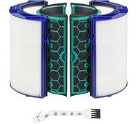 Filtre de remplacement TP04 compatible avec Dyson HP04 DP04 TP05 DP05 Purificateur d'air à joint étanche à deux étages Pure Cool Ventilateur combiné 360° en verre HEPA Filtre et filtre à charbon actif