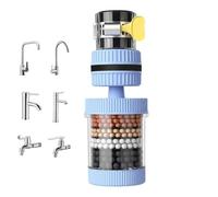 Filtre de Robinet pour Évier de Cuisine Aérateur de Robinet Pivotant 360° | Filtration en 6 pour Évier Pour Restaurant Hôtel Maison Comptoir Fontaine Boisson Salle de Bain