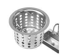 Filtre de vidange d'évier en acier inoxydable | Égouttoir pour évier | Pour cuisiniers à domicile, amateurs de cuisine, parents, locataires, appartement, bureau, café, restaurant, camping-car, atelier