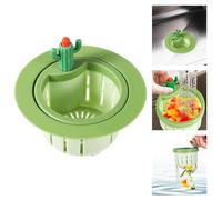Filtre de Vidange Evier Cuisine Cactus, Crépine de Vidange Automatique Panier Vidange Cuisine Autonettoyant Panier de Collecte de Déchets en Plastique pour Usage Domestique et de Cuisine