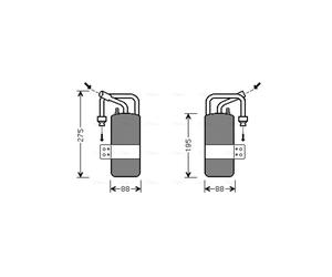 Filtre déshydratant, climatisation AVA COOLING FDD386 AVA