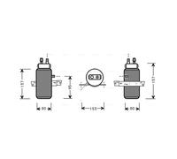 Filtre déshydratant, climatisation AVA COOLING SBD043