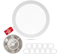 Filtre d'évacuation à coller, 12 pcs, compatible avec l'écoulement de douche Viega Tempoplex année 2006 - aujourd'hui, filtre jetable autocollant, filtre à cheveux pour douche, filtre de bac de douche