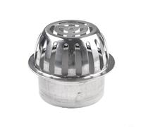 Filtre d'évacuation de toit en acier inoxydable anti-obstruction pour tuyau d'égout, balcon et piège à débris extérieur Argenté 50 mm (90 mm)