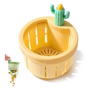 Filtre D'évier Cactus, Panier Filtrant Pour Évier Cactus, Panier À Vidage Automatique Par Simple Pression, Collecteur Autonettoyant De Résidus Alimentaires(YELLOW*1)