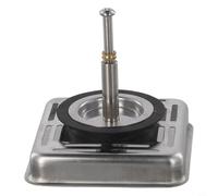 Filtre d'évier de cuisine en acier inoxydable, 79 mm carré avec filtre micro-perforé pour débris alimentaires, égouttoir d'évier résistant à la rouille pour plomberie domestique standard