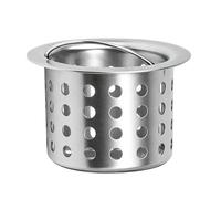 Filtre d'évier en acier inoxydable - Collecteur de déchets d'évier - Pour cuisiniers à domicile, amateurs de cuisine, parents, locataires, appartement, bureau, café, restaurant, camping-car, atelier