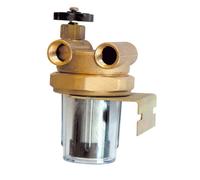 Filtre double conduite ECO 3/8" débit < 400 l et h bol plastique tamis inox - THERMADOR FDC75