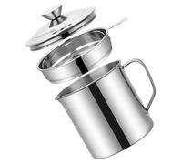 Filtre en Acier Inoxydable Récipient à Graisse 1,3 L Cuisine
