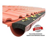 Filtre en mousse pour gouttière 125 mm - protection anti-feuilles, résistant aux UV, rouleau 10 m, installation facile