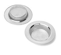 Filtre Évier Cuisine - Inox - 5Pcs - Micro-perforation 2mm - Diamètre 115mm - Bord Biseauté