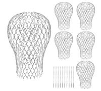 Filtre Gouttière Métal Gardes De Gouttière 6Pcs Crapaudine de Gouttière en Aluminium Crapaudine Grille Gouttière Anti Feuilles pour Arrêter La Mousse Boue Débris pour Maison, Avant-Toit, Fossé, Égout