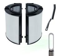 Filtre HEPA 2 en 1 et filtre à charbon actif compatible avec purificateur d'air Dyson DP04 HP04 HP06 HP07 HP09 PH01 PH02 PH03 TP04 TP06 TP07 TP09,360° Glass H13 Grade True HEPA et filtre à charbon