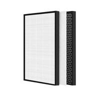 Filtre HEPA Et Désodorisant De Remplacement, Compatible Avec Le Purificateur D'air Sharp UA-HD50E-L UA-HD50U-L UA-HD40E-L UA-HD40E-T UA-HD40U-L, Haute Efficacité(1 SET Filter)