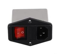 Filtre métallique 3A 6A 10A CW2B-T CW2C-T IEC Socket pour appareils de communication (CW2C-3A-T)