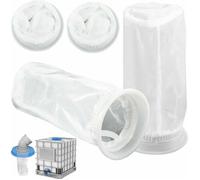 Filtre Nylon IBC - PNUATICM - 4 Pièces - 10,5 cm - 20 cm - Réservoir Eau de Pluie 1000L