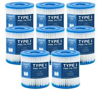 Filtre Piscine Type I, Lot de 8 Cartouches filtrantes pour 58381 Type I pour Filtre de Piscine