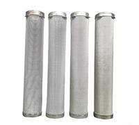 Filtre pulvérisateur de peinture sans air en acier inoxydable 304 - Écran de rechange pour laque à base d'eau - Trou inférieur à 4 ailes - 144 mm x 26,5 mm (100 mailles)