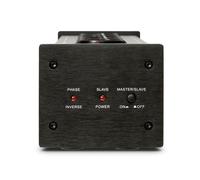Filtre réseau HiFi Dynavox X2000, prise multiple avec 5 emplacements, avec lampe de contrôle LED pour la position de phase correcte et fonction Master-Slave, noir