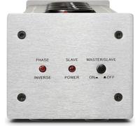 Filtre réseau HiFi Dynavox X2000, prise multiple avec 5 emplacements, avec lampe de contrôle LED pour la position de phase correcte et fonction Master-Slave, argenté