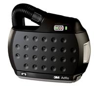 Filtre soufflant 3M Speedglas Adflo avec flexible d'air QRS, adaptateur (53 35 06), débitmètre d'air, préfiltre, pare-étincelles, filtre à particules et batterie standard sans chargeur et sans ceintur