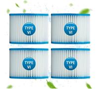 Filtre Spa pour bestway 58323, Cartouche filtrante Taille 6 pour Lay-Z-Spa, pour Monaco, pour Miami, pour Vegas (Lot de 4)-LIAIKI