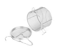 Filtre Thé, Infuseur Thé Tasse, Acier inoxydable à épices Assaisonnement Passoire Boule Thé, Passoire à soupe Séparation Panier à épices filtre, pour accrocher sur des théières Tasses (14 * 10cm)