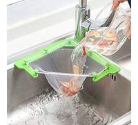 Filtre Triangulaire pour la Cuisine, crépine d'angle pour l'évier, Grille d'égouttage à Filet Fin pour Le Stockage des déchets dans l'évier (1 Support + 200 Sacs de Filtre)