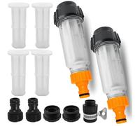 Filtres à eau pour tuyau d'arrosage - PZCC - Lot de 2 - Pré-filtre - 3/4"" filetage - ABS & PET