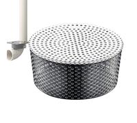 Filtres De Gouttière En Acier Inoxydable - 180-200mm Anti-Feuilles Et Les Obstructions, Tamis Gouttière, Crapaudine Gouttières, Grille Protection Gouttieres, Pour Drain De Toit Plat,pour Piscine,Toit