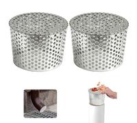 Filtres De Gouttière en Acier Inoxydable,Lot de 2 Crapaudine de Gouttière 110-125mm,Grille Protection Gouttiere Anti Feuille Mailles,Filtre de Gouttière pour Éviter les Blocages