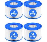 Filtres de spa Bestway VI - VOFYO - 58323E 58323 90352E- Lot de 4 - Cartouches filtrantes - Pour Lay-Z-Spa et Coleman