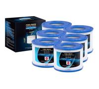 Filtres de spa - Lot de 6 pièces - Type VI - Dimensions 7,9 cm x 10,5 cm - Ouvertures 5,15 cm - Compatible Saluspa