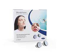 Filtres nasaux ultra-respirants WoodyKnows - Soulagement des allergies saisonnières et à la poussière (Étroit, S, 6 Filtres)