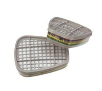 Filtres pour appareil de protection respiratoire réutilisables A1B1E1K1 3M 6059, lot de 2