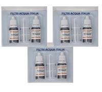 FILTRIACQUAITALIA Titrant Kit d'analyse de dureté de l'eau (Grades Français) pour mesurer le calcaire Lot de 6 pièces