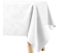 Filumi Nappe Carré 100x100 cm Blanche Rembourrée extérieur intérieur Motif végétal Amalu