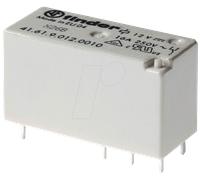 FIN 41.61.6S 12V - Relais sur circuit imprimé - bistable, 1 contact de fermeture, 1