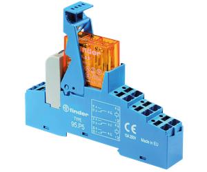 FIN 48.P5.8 230V - Relais de couplage - Push-In, 2 contact inverseur, 230 V c.a.