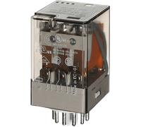 FIN 60.13.8 12V - Relais industriel, 3 x UM, 250 V/10 A, 12 V c.a.