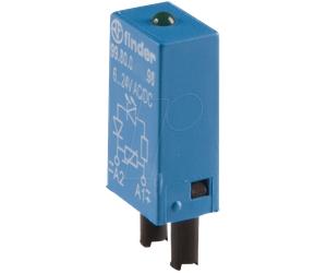 FIN 99.80.9 EMV - Module enfichable avec LED+diode 6...24 VDC