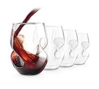 Final Touch Conundrum Verres à vin Rouge - 473ml Verre soufflé à la Main - Lot de 4 …